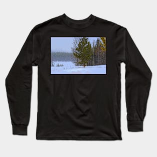 Blizzard in Kananaskis. Long Sleeve T-Shirt